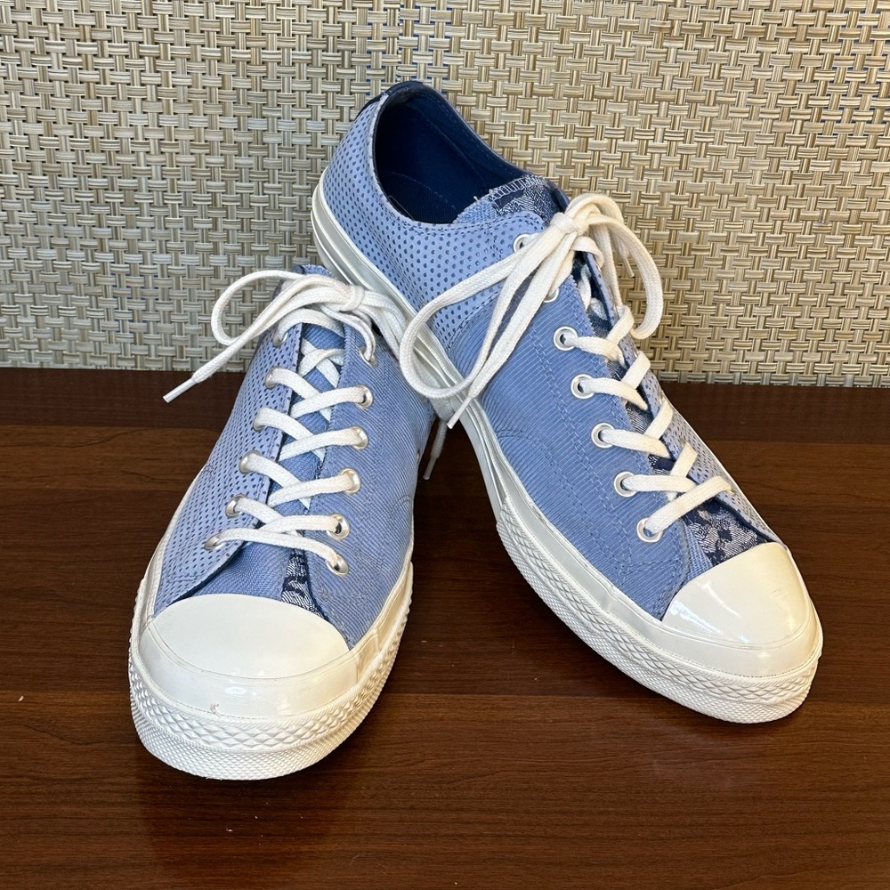 🌟3xHP🌟Converse Chuck 70 Chuck Taylor Blue/White Mixed Material Low Sneaker - Picture 1 of 11